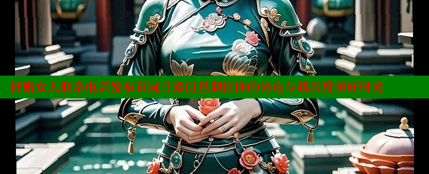 征婚女人联系电话发布真诚寻爱信息期待你的来电与我共度美好时光 糖心vlog网页版 第1张